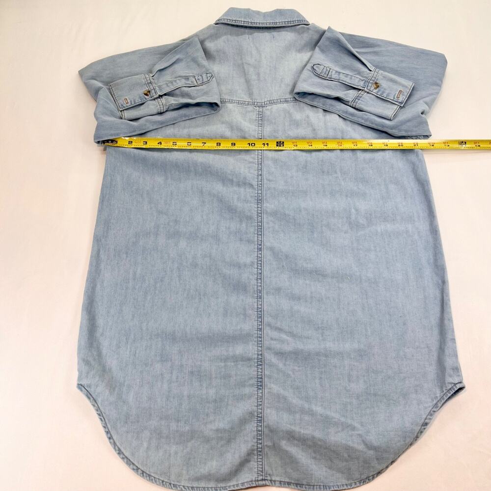 Sofia Jeans by Sofia Vergara Denim Button Up Long Sleeve Shirt Women’s Size XS - Picture 4 of 7